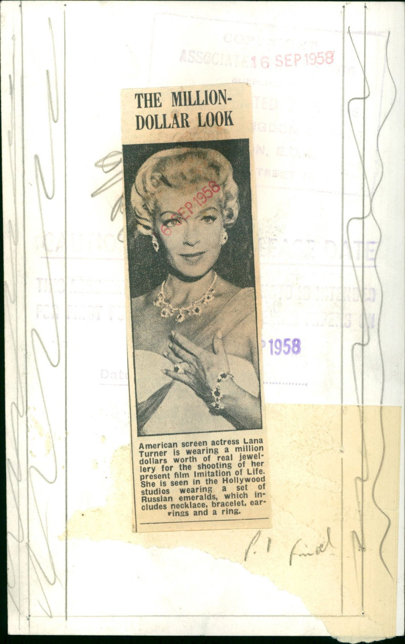Lana Turner - Vintage Photograph