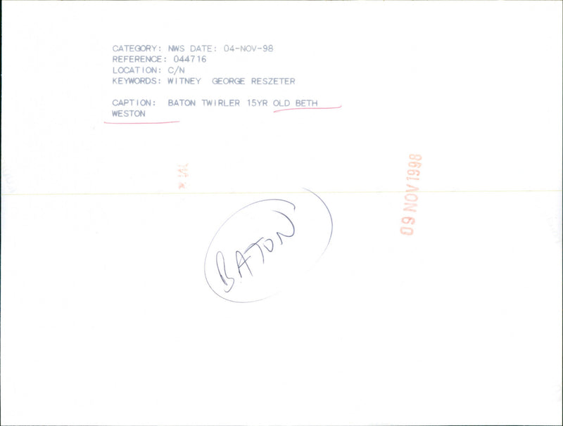 Beth Weston - Vintage Photograph