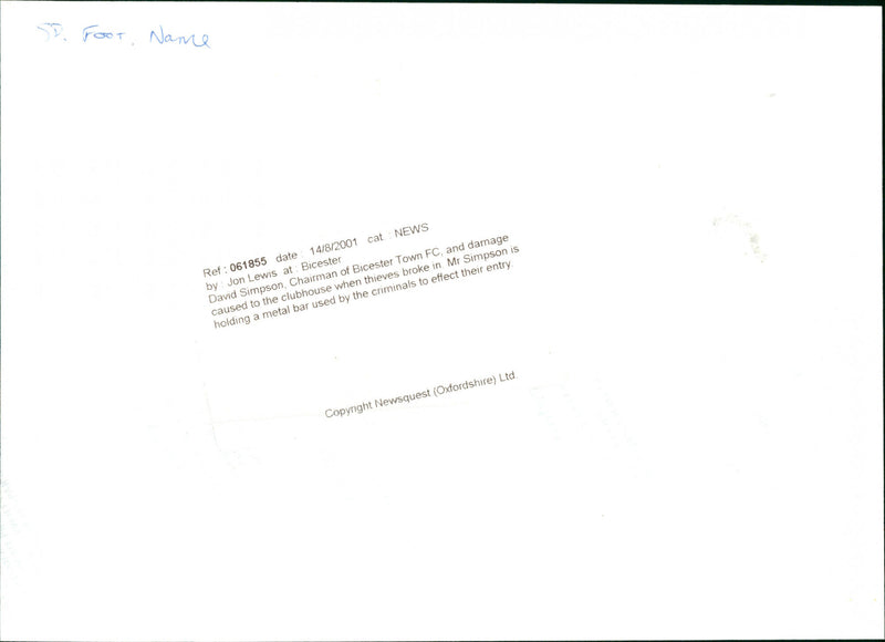 David Simpson - Vintage Photograph