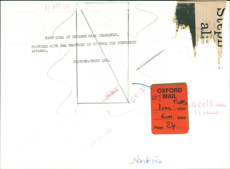 Kart girl - Vintage Photograph