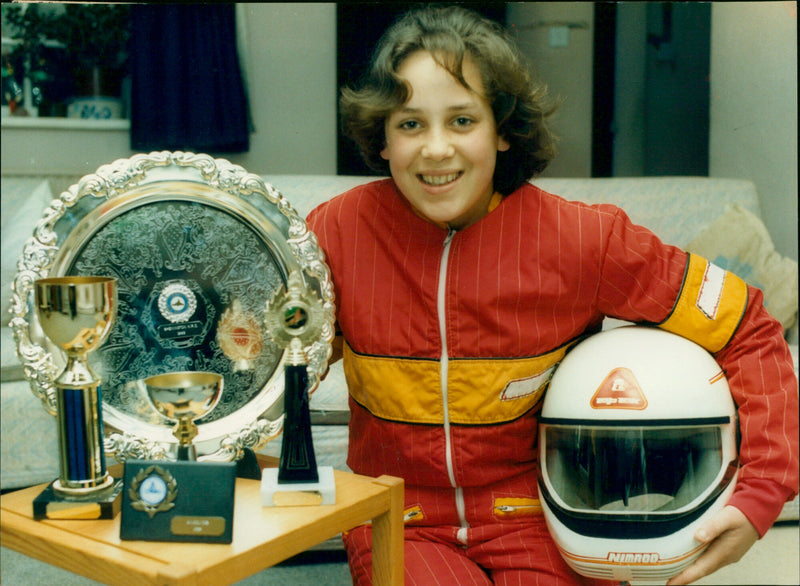 Kart girl - Vintage Photograph