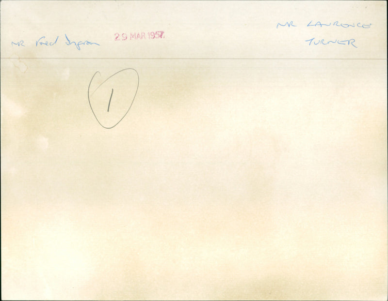 Lawrence Turner - Vintage Photograph