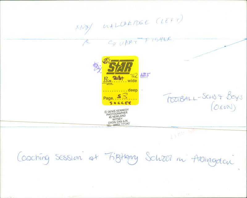 Coaching session at the school in Abingdon - Vintage Photograph