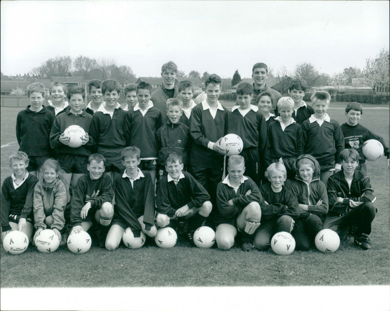 Coaching session at the school in Abingdon - Vintage Photograph