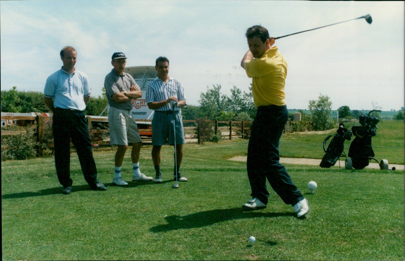 Kevin Whately, Eugene Kamber, Barry Sutton & Andy Timmins - Vintage Photograph