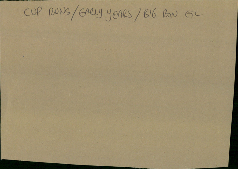 cup runs - Vintage Photograph