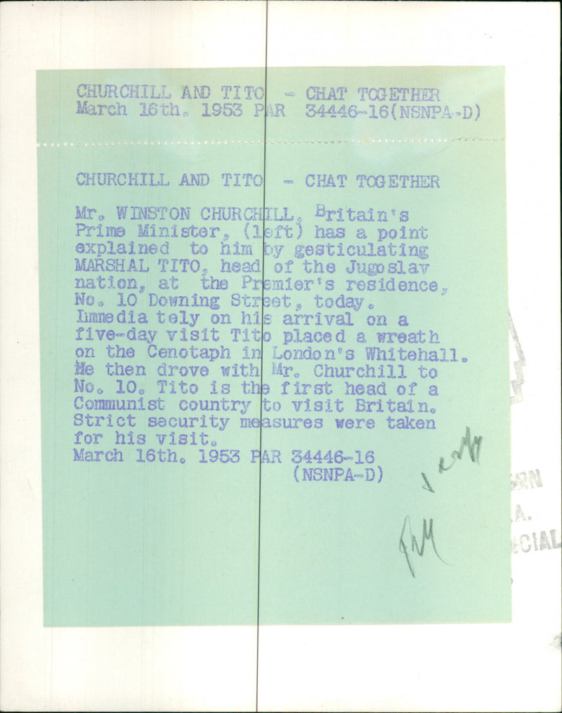 President Tito - Vintage Photograph