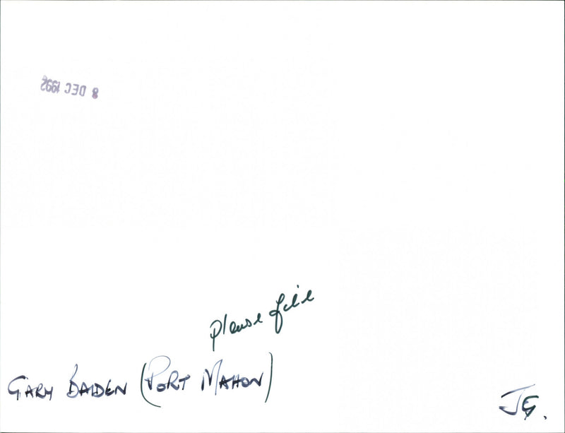 Gary Baiden - Vintage Photograph