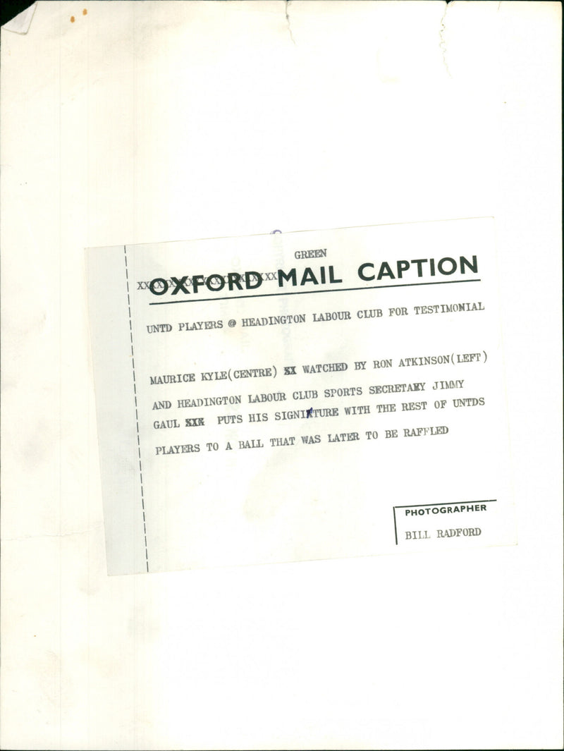 UNTD Players - Vintage Photograph