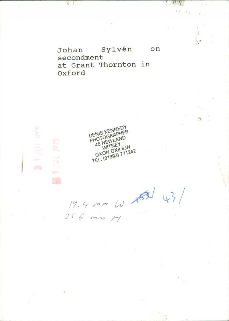 Johan Sylven - Vintage Photograph