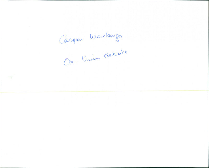 Caspar Weinberger - Vintage Photograph