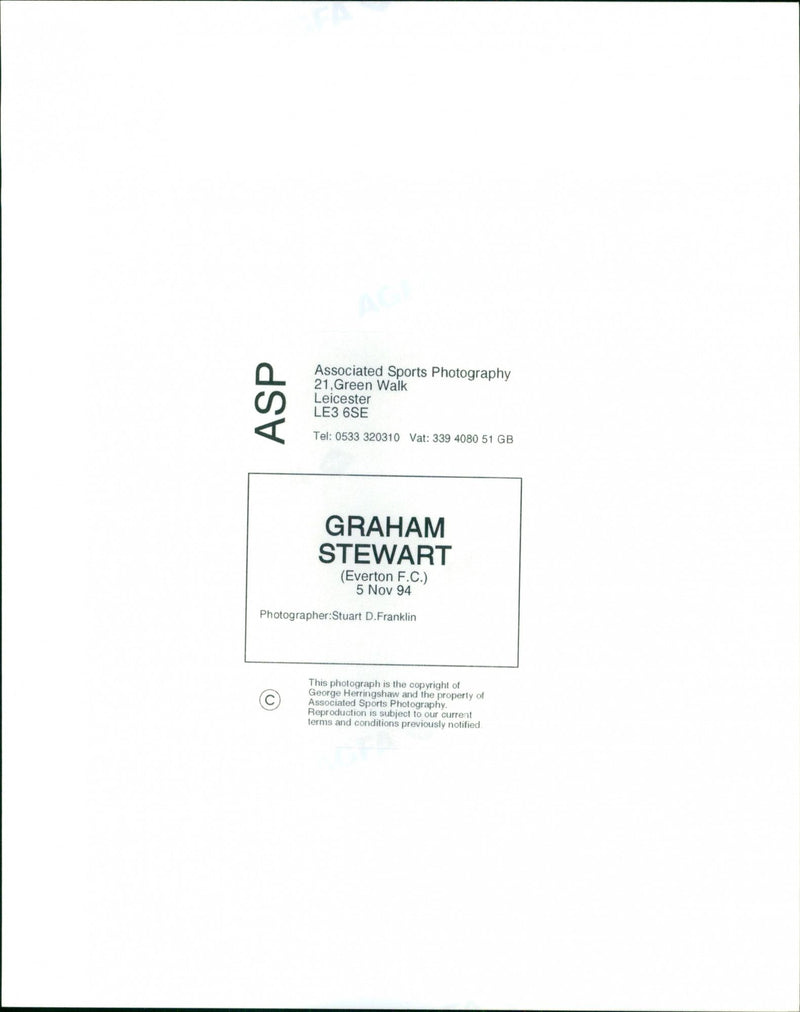 Graham Stewart - Vintage Photograph