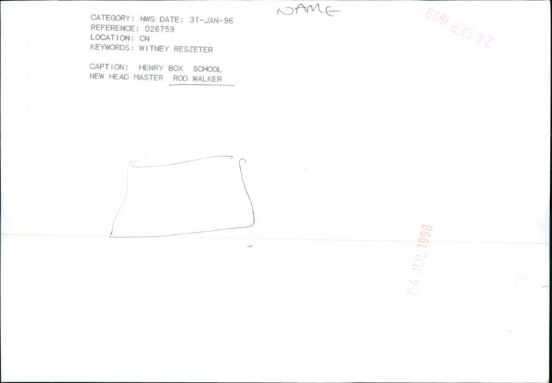 Rod Walker - Vintage Photograph