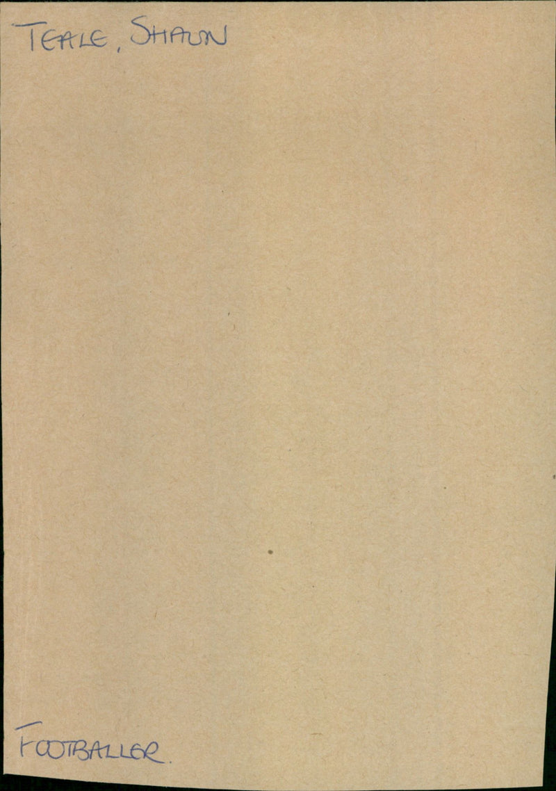 Shaun Teale - Vintage Photograph