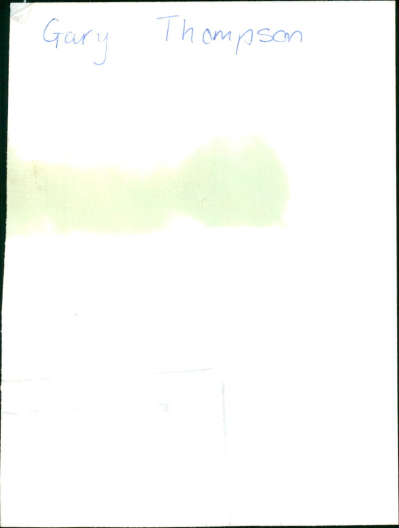 Gary Thompson - Vintage Photograph