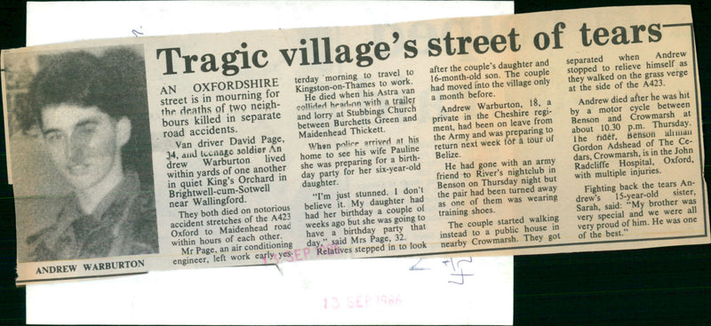 Andrew Warburton - Vintage Photograph