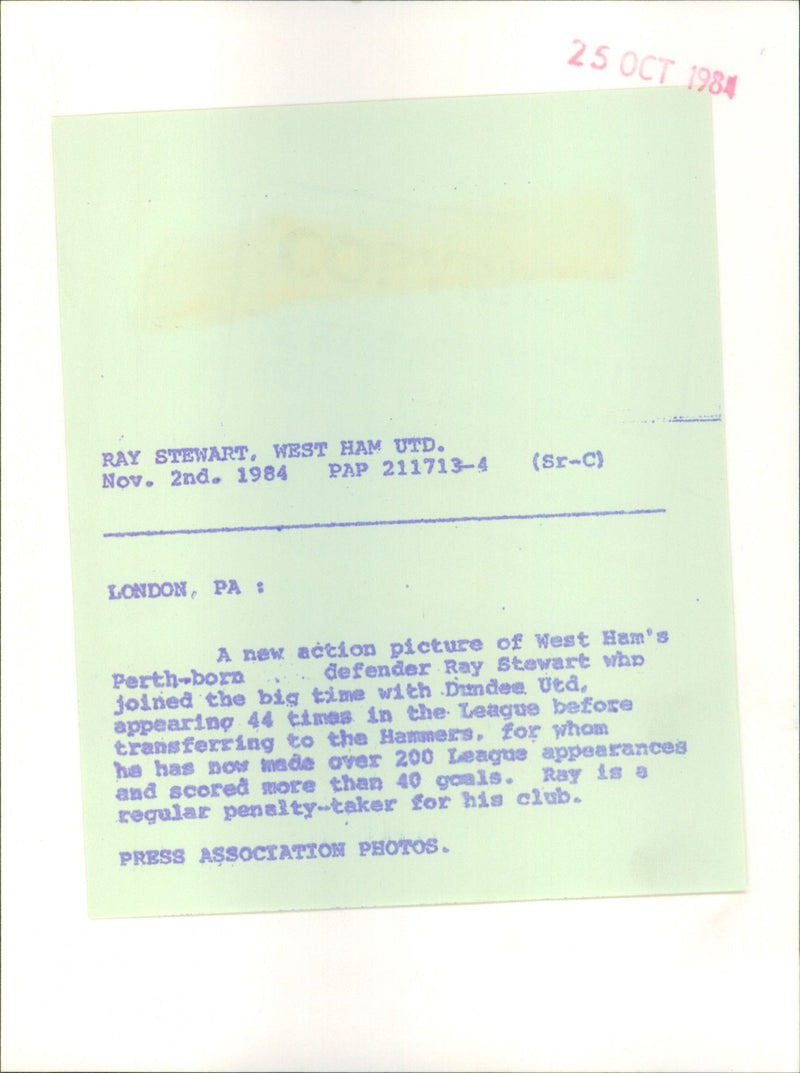 Ray Stewart - Vintage Photograph