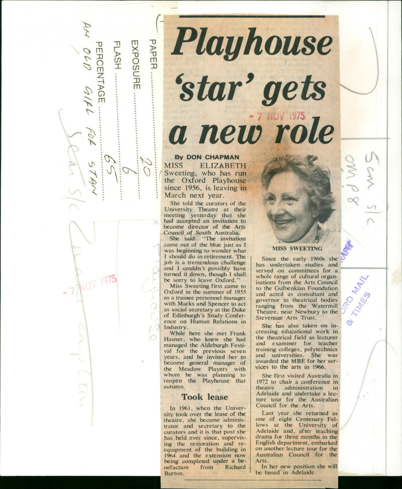 Miss Elizabeth Sweeting - Vintage Photograph