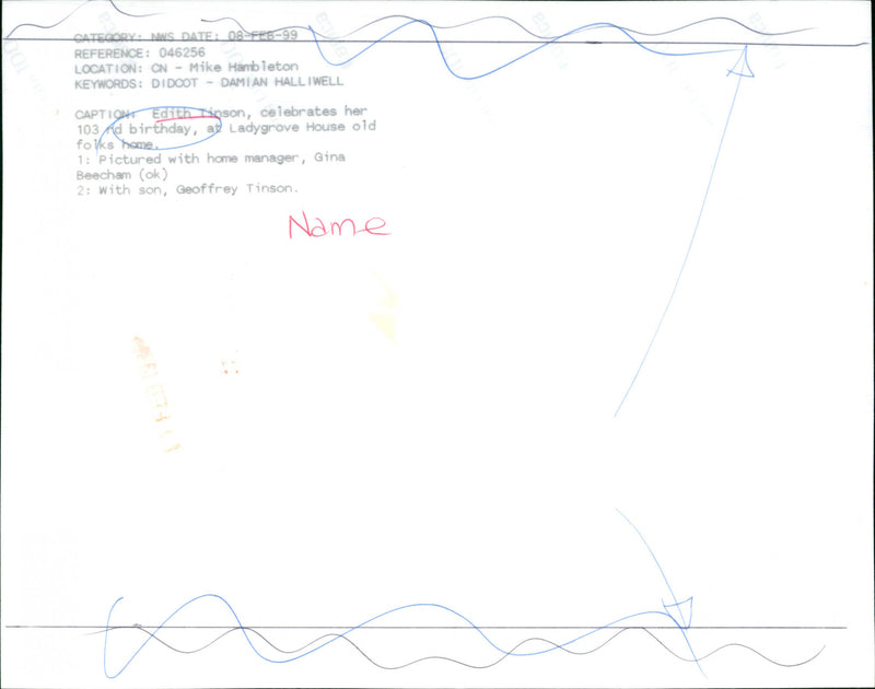 Edith Tinson - Vintage Photograph