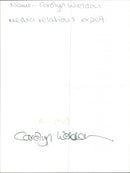 Carolyn Weldon - Vintage Photograph