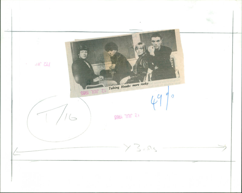 Talking Heads - Vintage Photograph