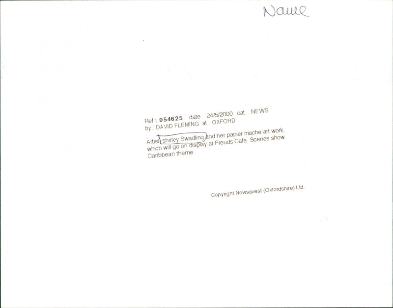 Shirley Swadling - Vintage Photograph