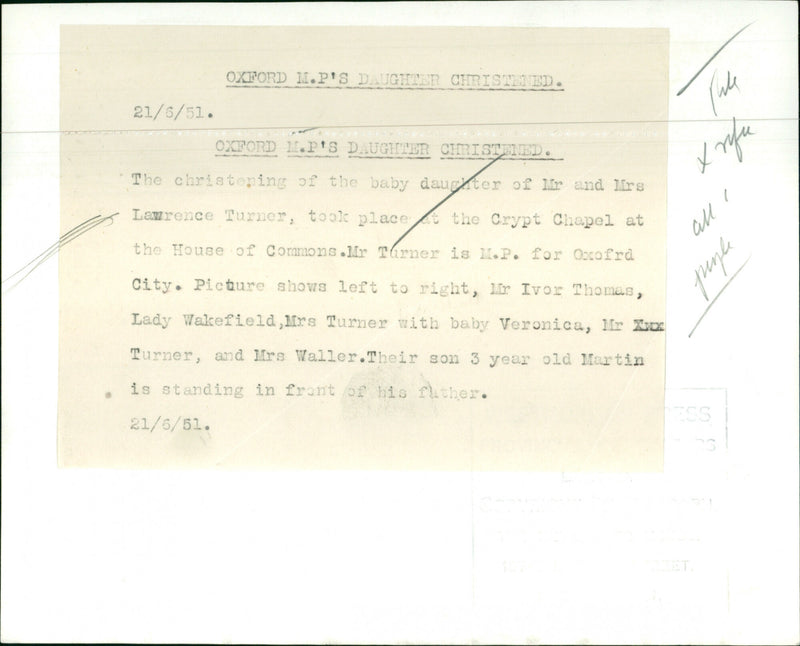 Lawrence Turner - Vintage Photograph