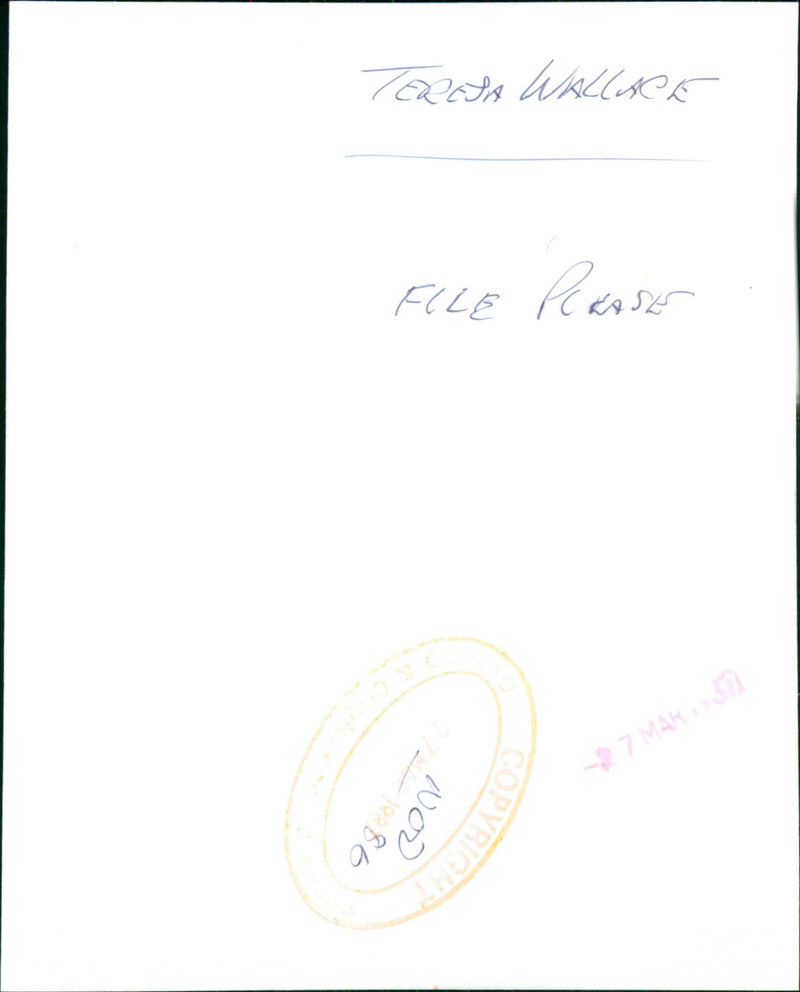 Teresa Wallace - Vintage Photograph