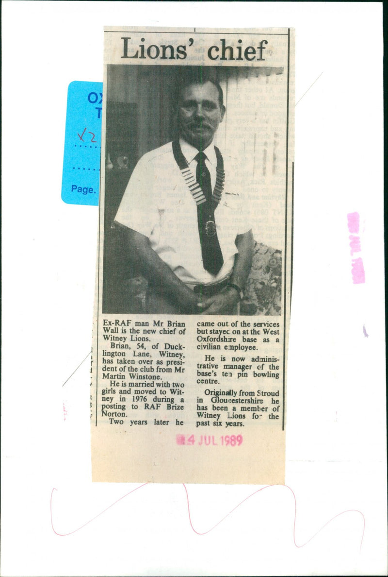 Mr. Brian Wall - Vintage Photograph