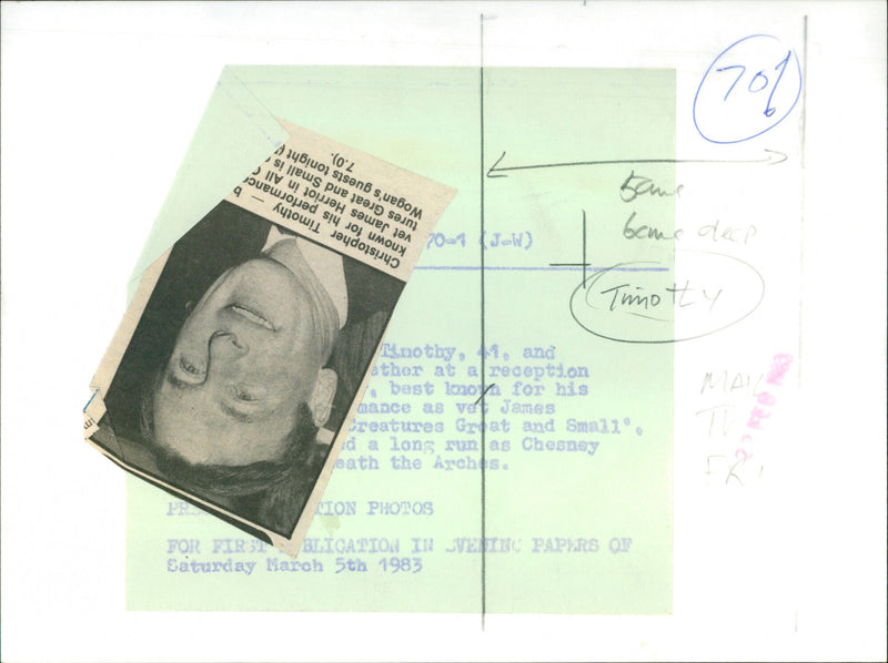 Christopher Timothy - Vintage Photograph