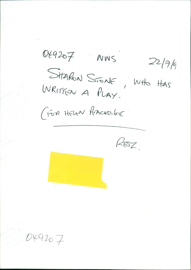 Sharon Stone - Vintage Photograph