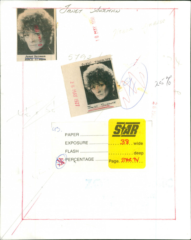 Janet Suzman - Vintage Photograph