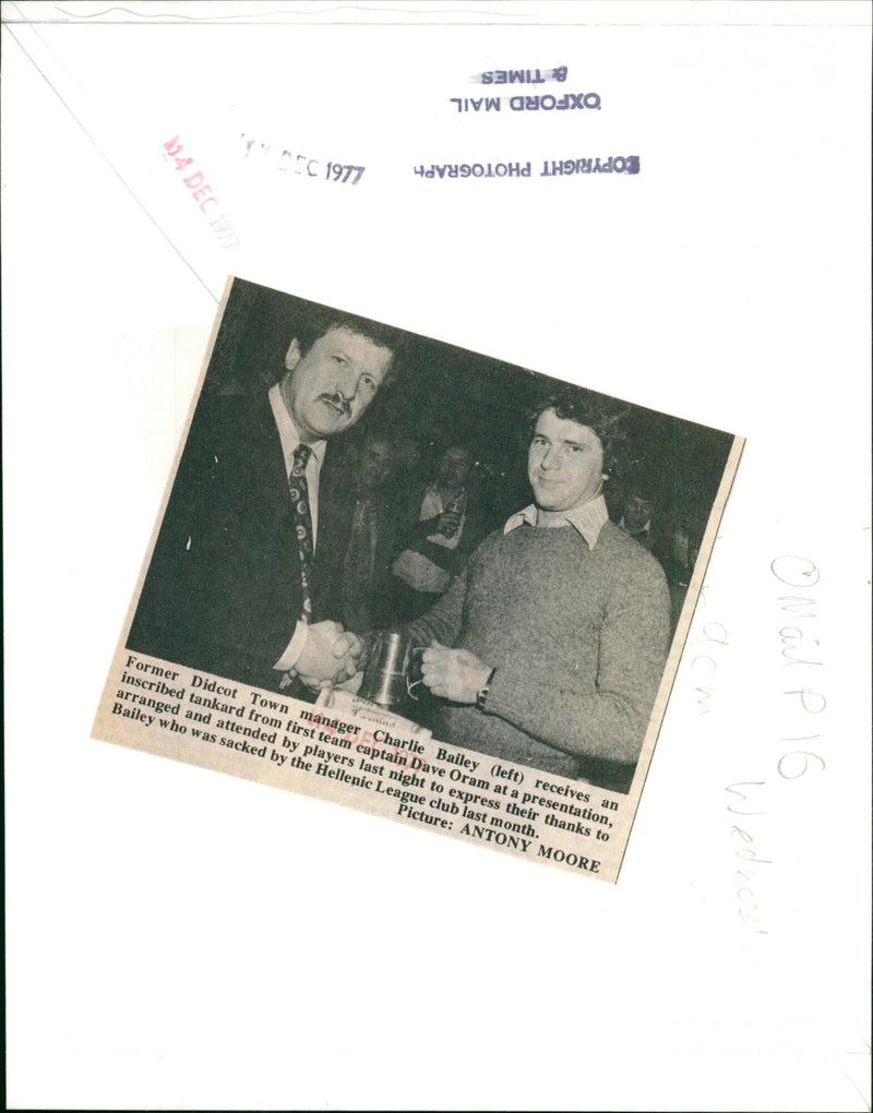 Charlie Bailey - Vintage Photograph