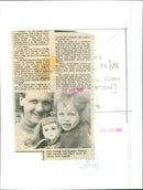 Peter Strange and daughter Rebecca - Vintage Photograph