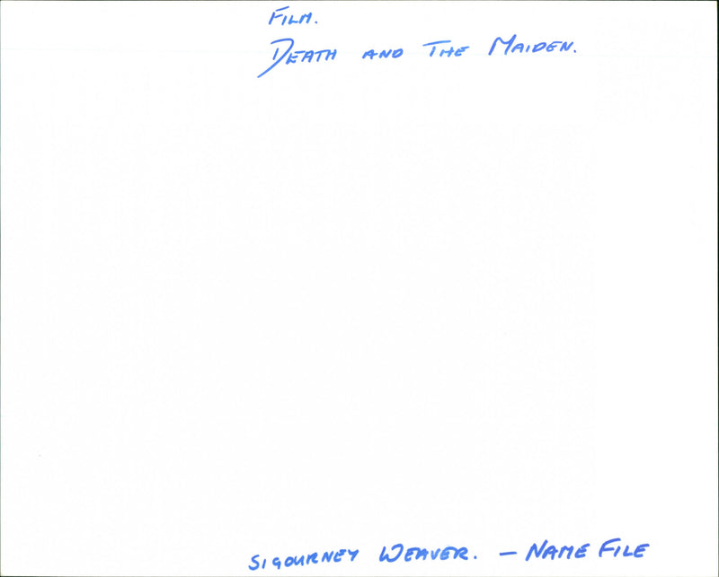 Sigourney Weaver - Vintage Photograph