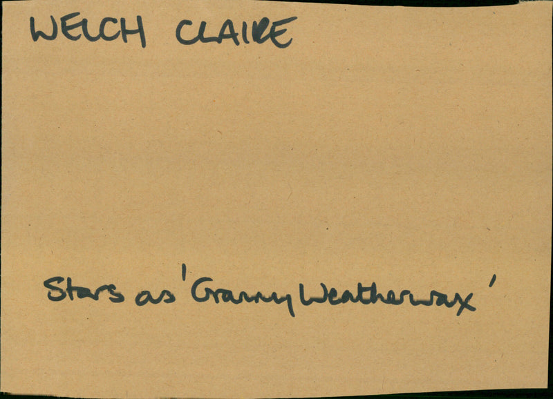 Welch Claire - Vintage Photograph