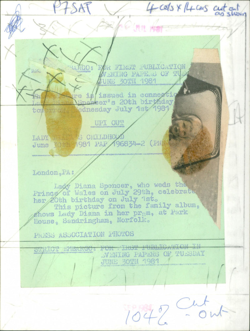 Diana Spencer - Vintage Photograph