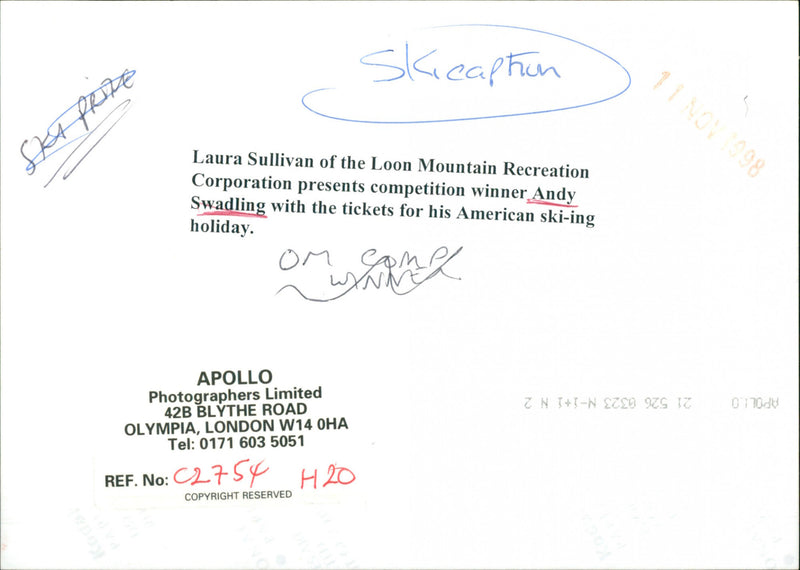 Andy Swadling - Vintage Photograph