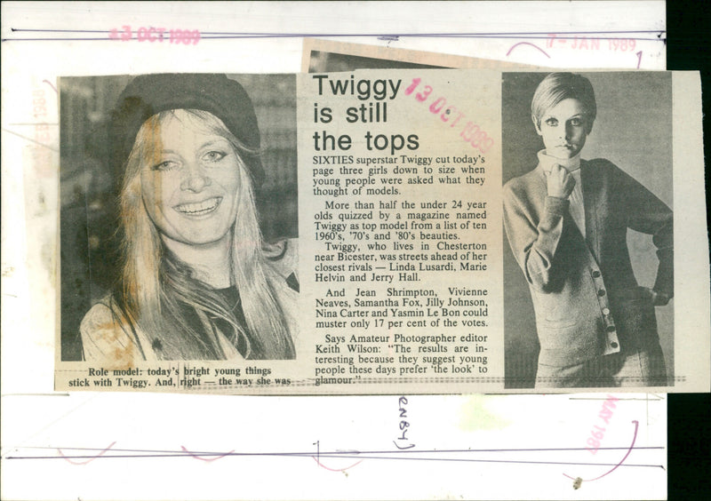 Twiggy - Vintage Photograph