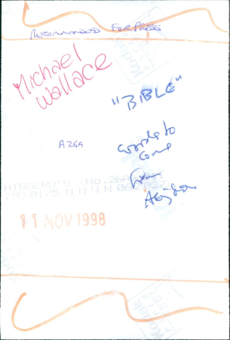 Michael Wallace - Vintage Photograph