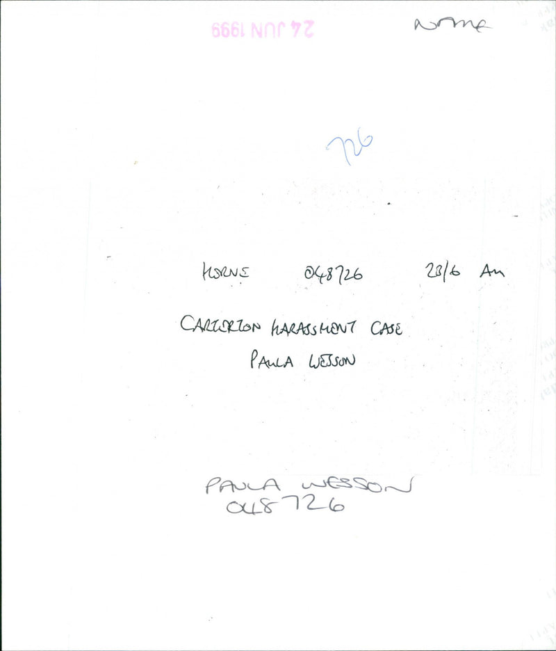 Paula Wesson - Vintage Photograph