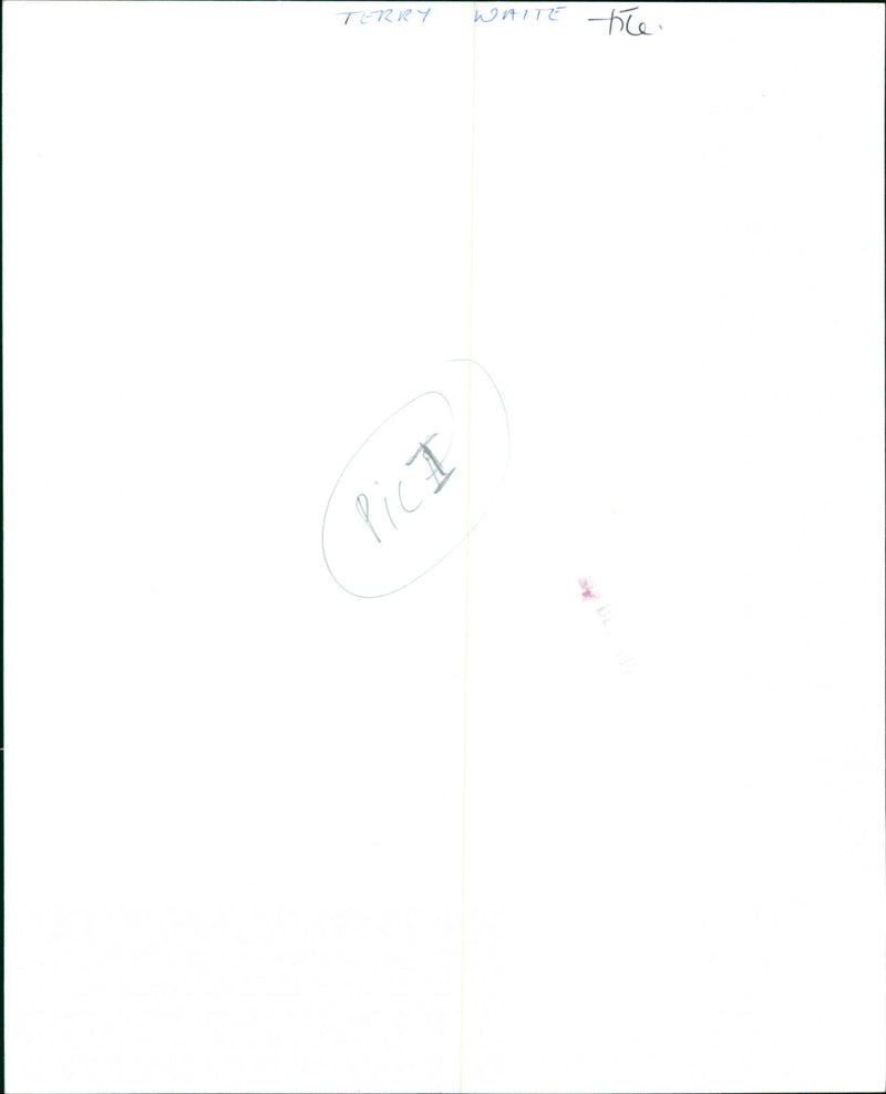 Terry Waite - Vintage Photograph