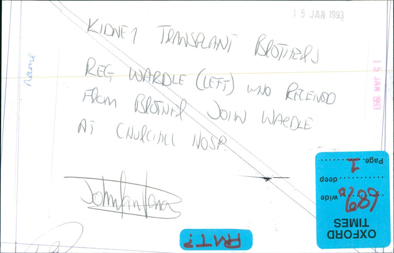 Reg Wardle & John Wardle - Vintage Photograph