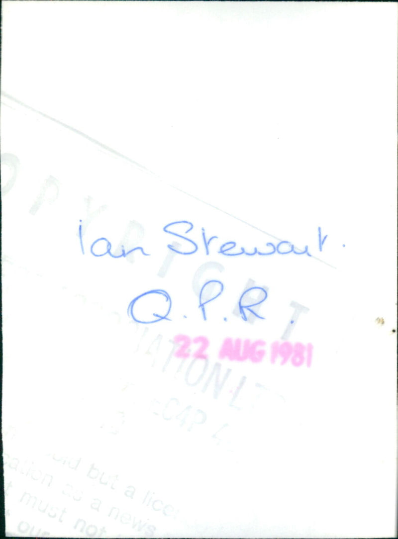 Ian Stewart - Vintage Photograph