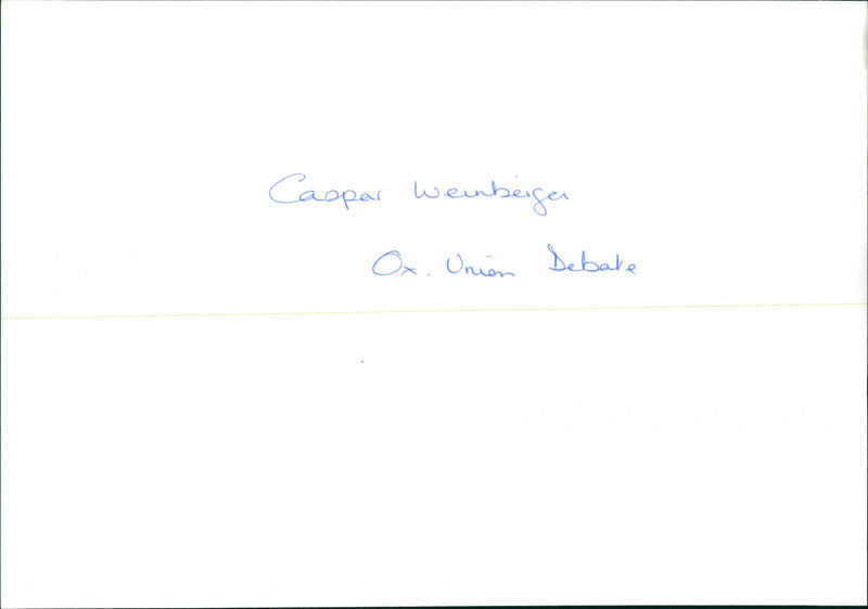 Caspar Weinberger - Vintage Photograph