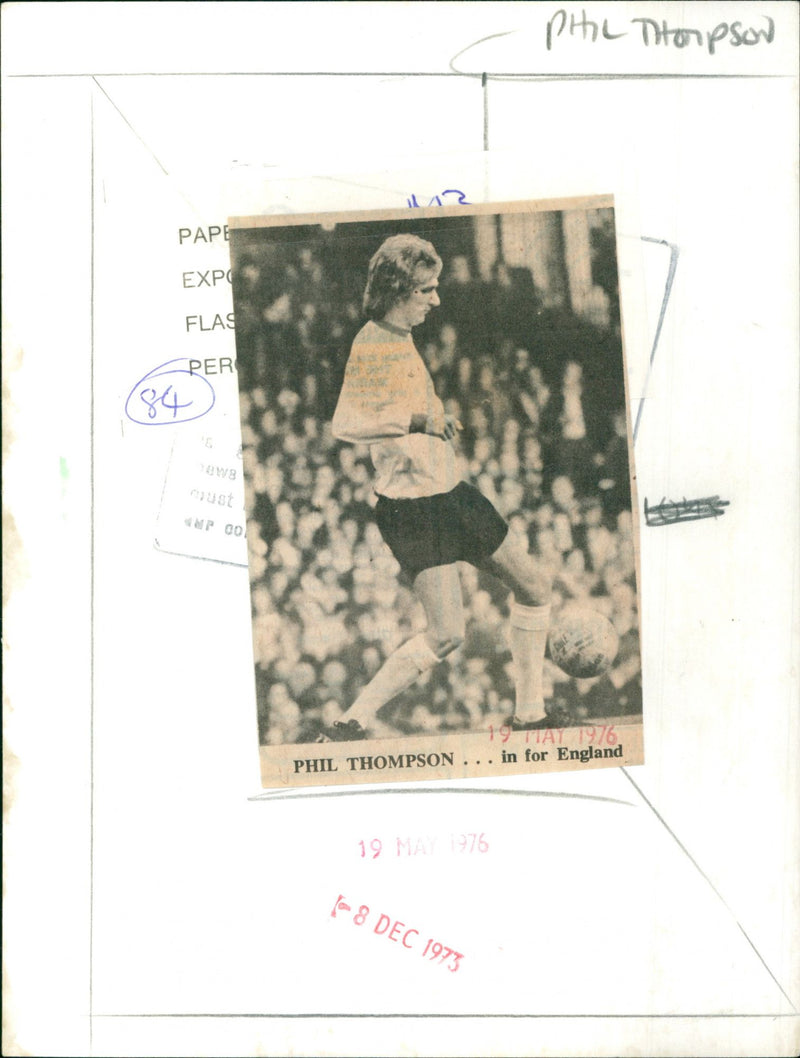 Phil Thompson - Vintage Photograph