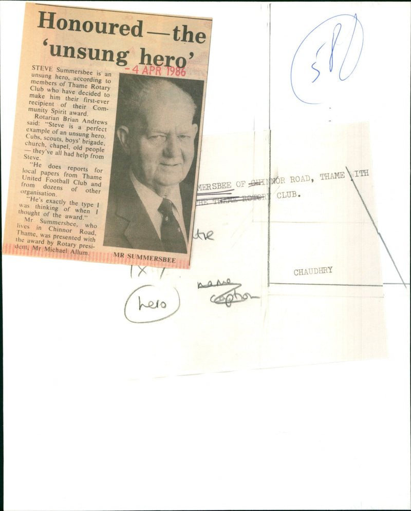 Steve Summersbee - Vintage Photograph