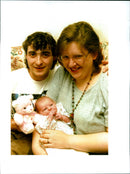 David, Clare Welch and Baby Philippa - Vintage Photograph