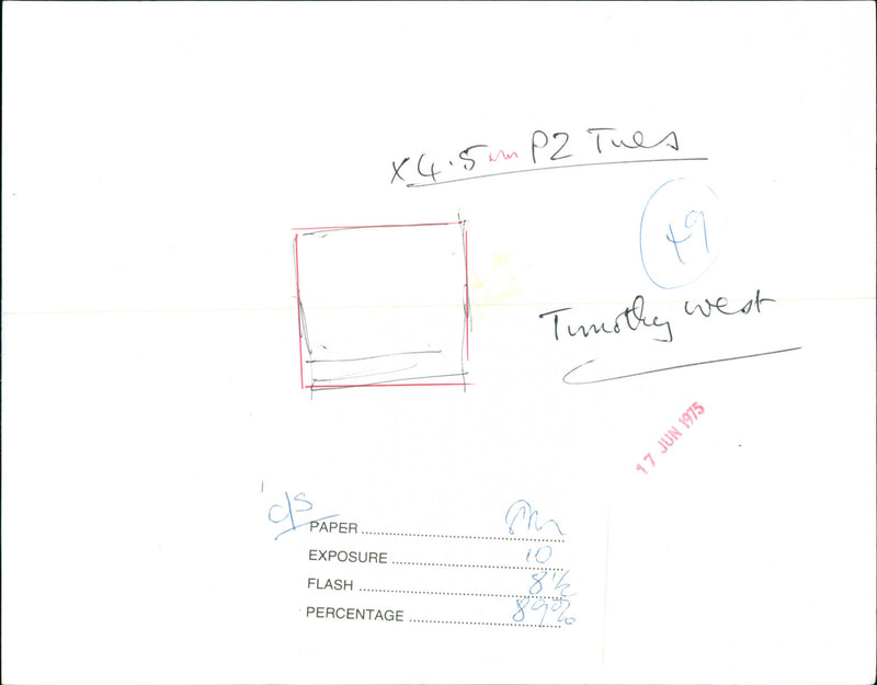 Timothy West - Vintage Photograph