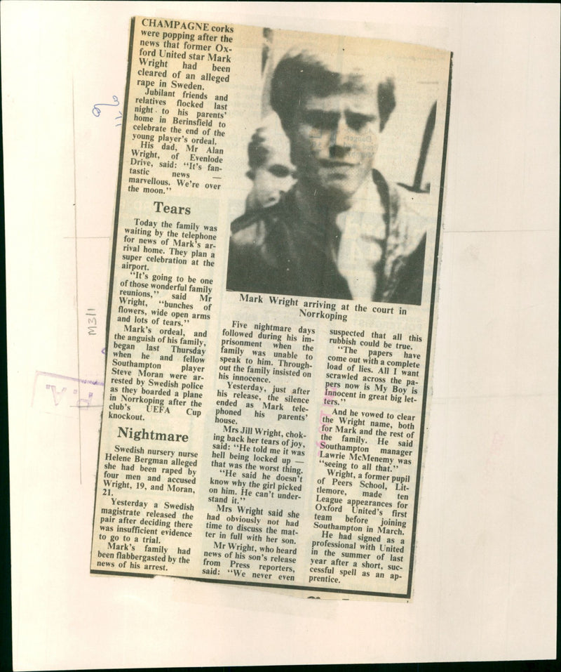 Mark Wright - Vintage Photograph